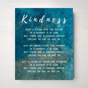 Kindness Poem - 8x10